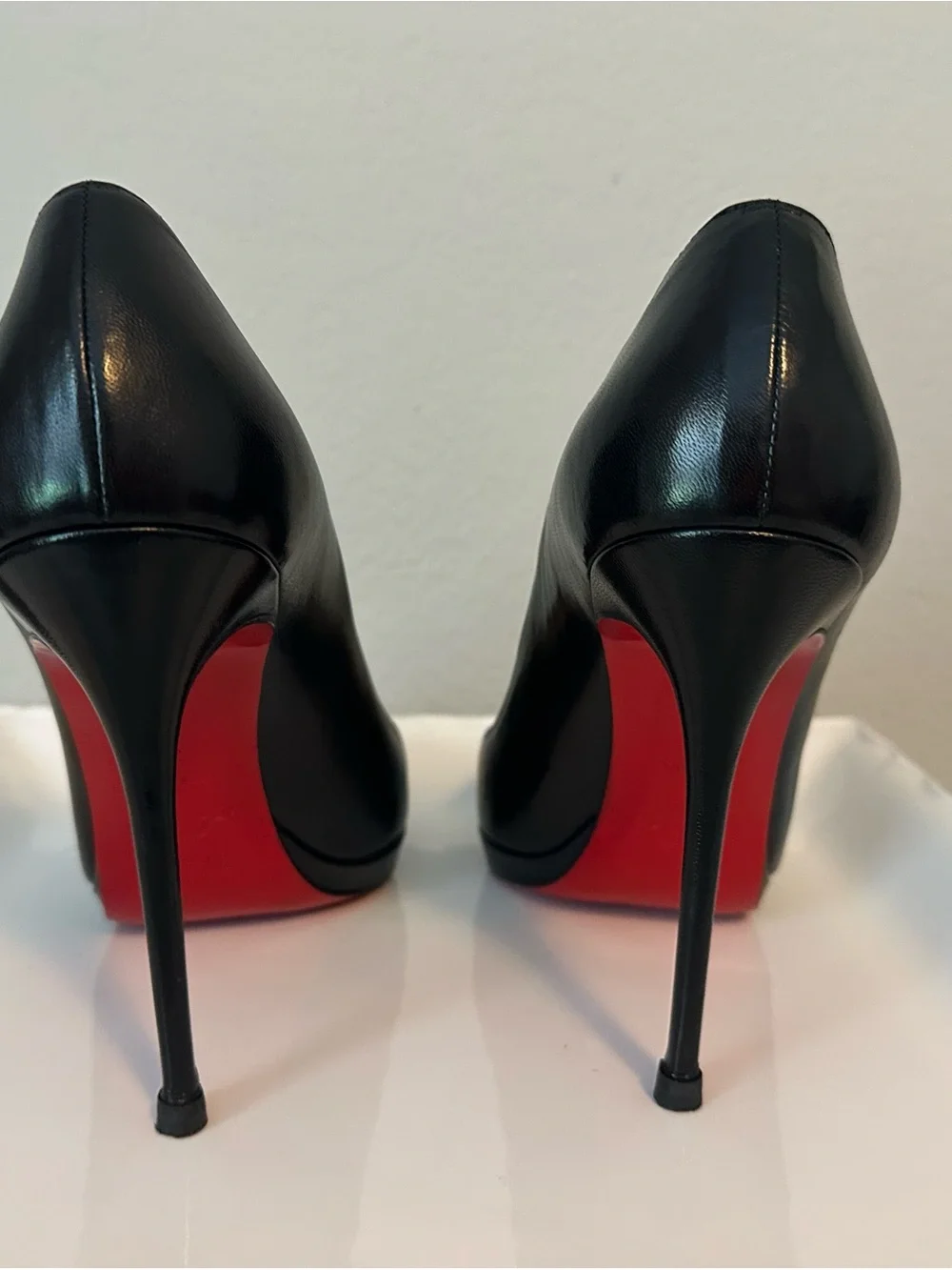 Christian Louboutin Filo 120 Black Leather Platform Pump